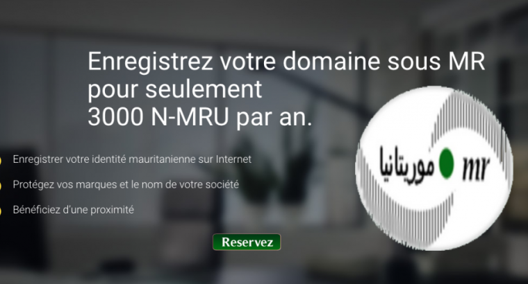 Enregistrez votre domaine MR