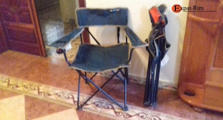 tente et chaises  camping