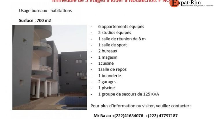 Location immeuble 3 étage