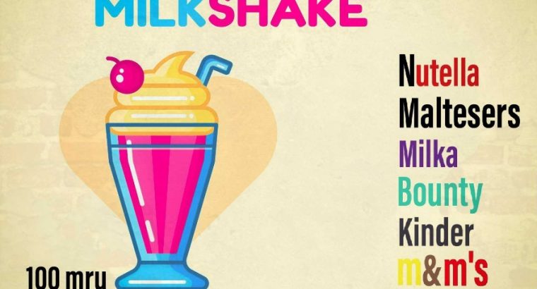 vente de milkshake / frappé