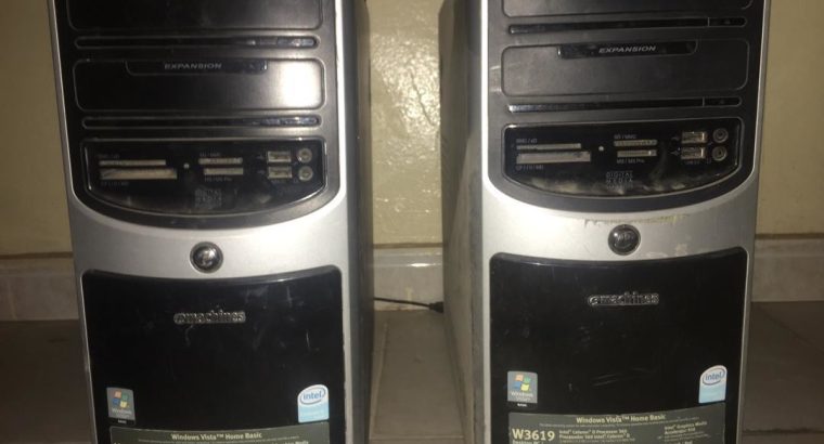 Deux unités central Emachine en tres bon etat 2G RAM 160GB Disque Dur