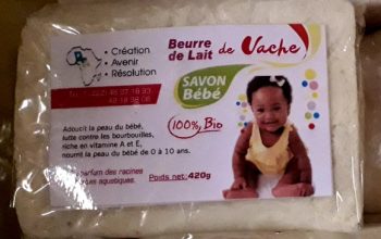 SAVON BÉBÉ (à base de beurre de vache)