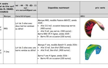matériel de kite surf a vendre