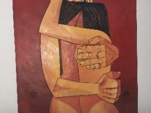 Tableau à l’huile « Los amantes »