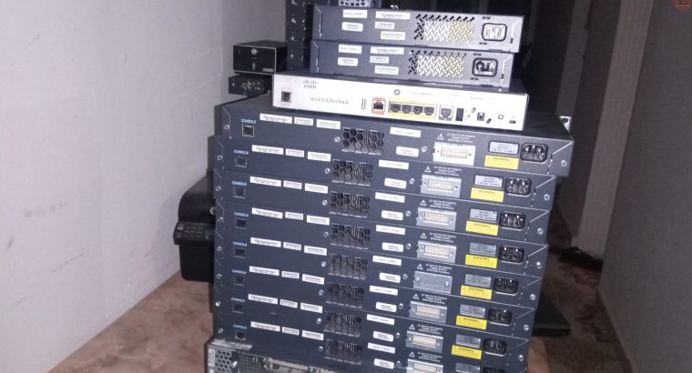 Les équipements Cisco systems switch, routeur, serveur etc…