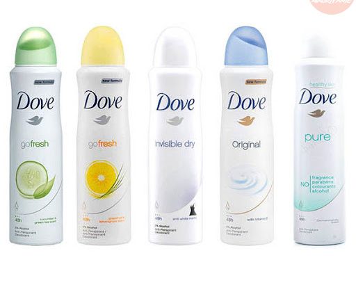 Promotion été déodorant original 48h Dove,Nivea et Axe.