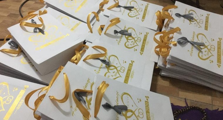 sacs cadeau pour vos cérémonies de mariage ou d’anniversaire