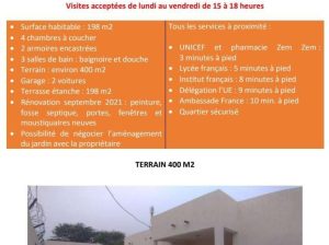MAISON 4 CHAMBRE À LOUER À ILOT K CONTACTE 0033652583083