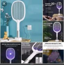 Raquette anti moustique et insectes volants rechargeable USB 2 en 1